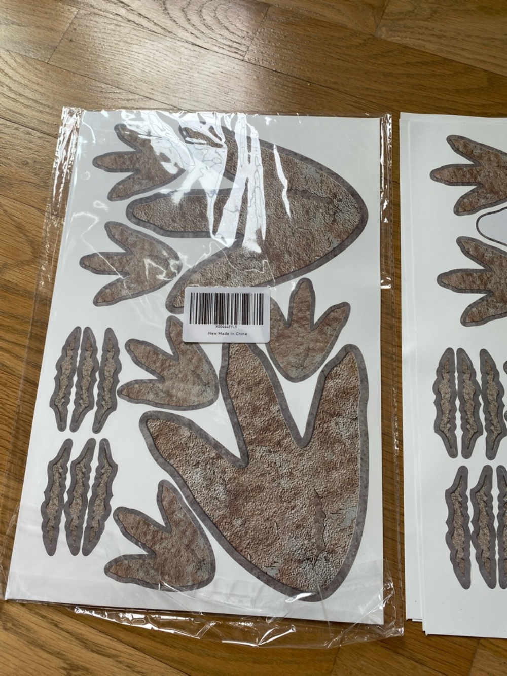 Peel & Stick Rustic Brown Dinosaur Decals